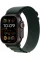 Apple Watch Ultra 2 49mm Black Titanium Case with Dark Green Alpine Loop (Medium) 2024